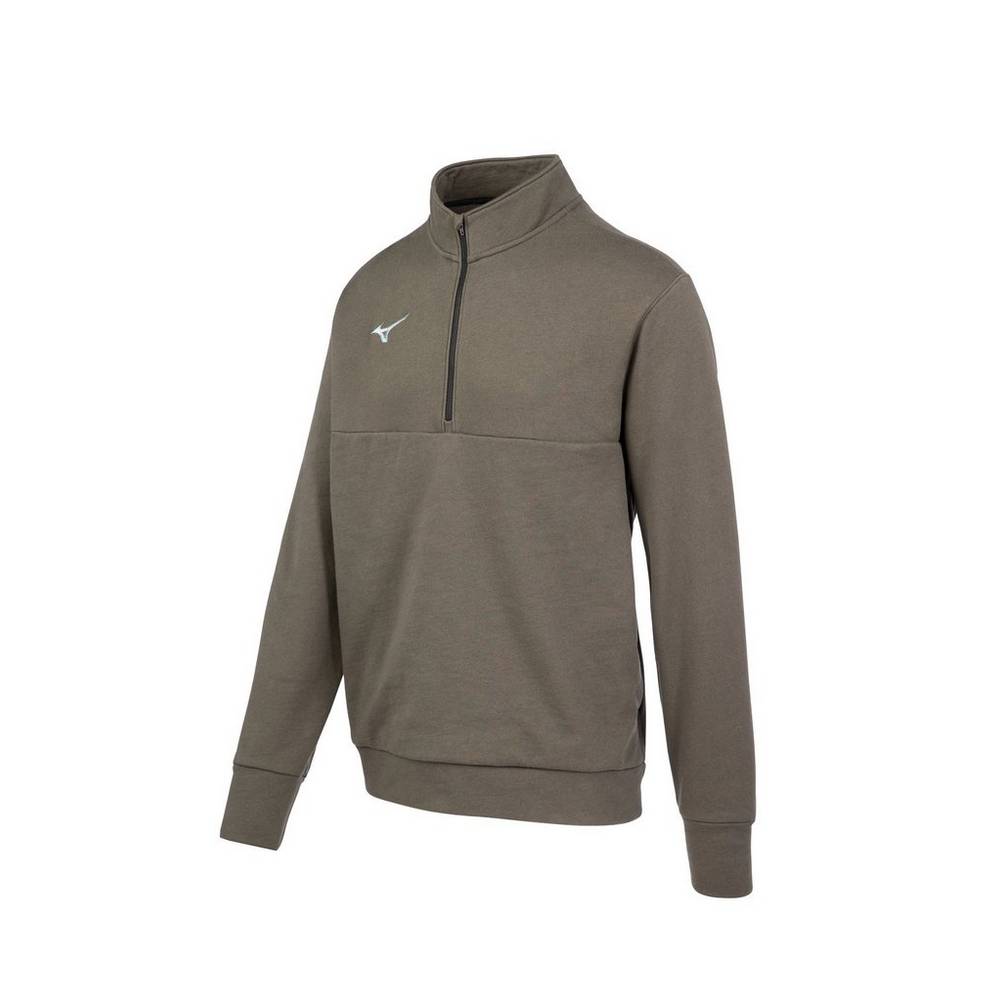 Mizuno Men's MZ1 1/4 Zip Fleece Pullover Grey (530053-DOH)